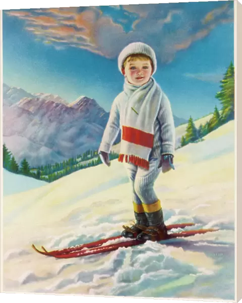 American Boy on Skis