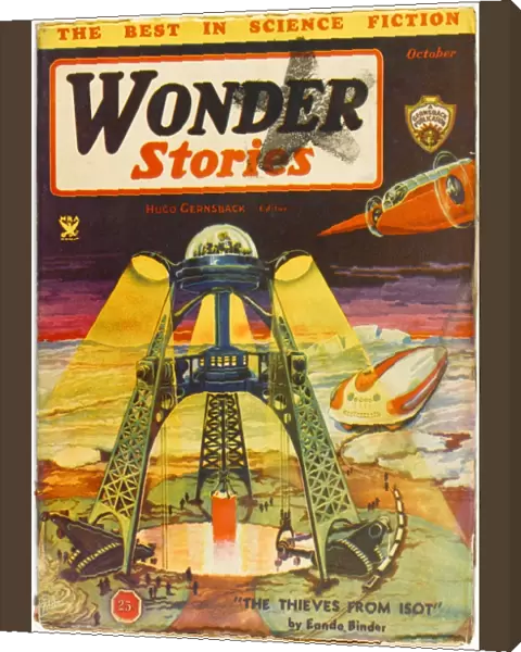 Thieves from Isot, Wonder Stories Scifi Magazine Cover