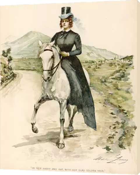 Lady Riding on Road
