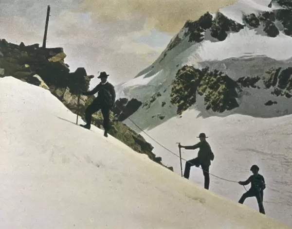 Party in Swiss Alps 1900