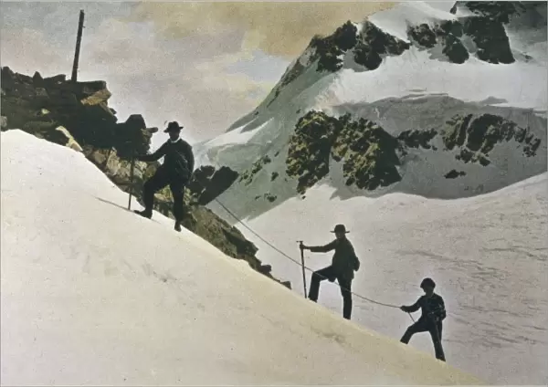 Party in Swiss Alps 1900