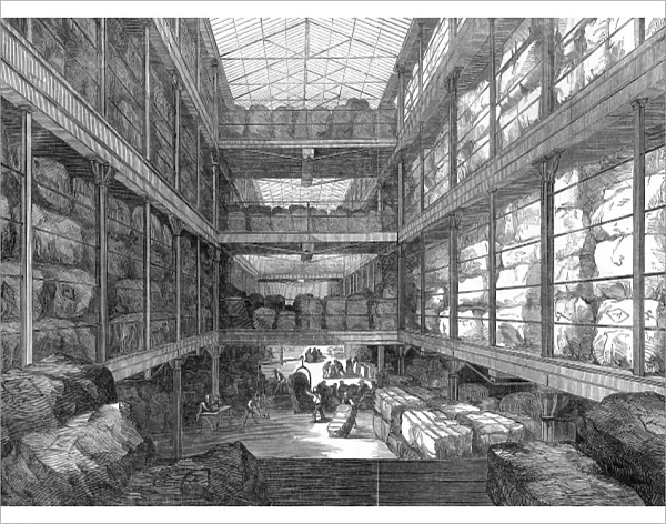 The Great Wool-floor at the London Docks