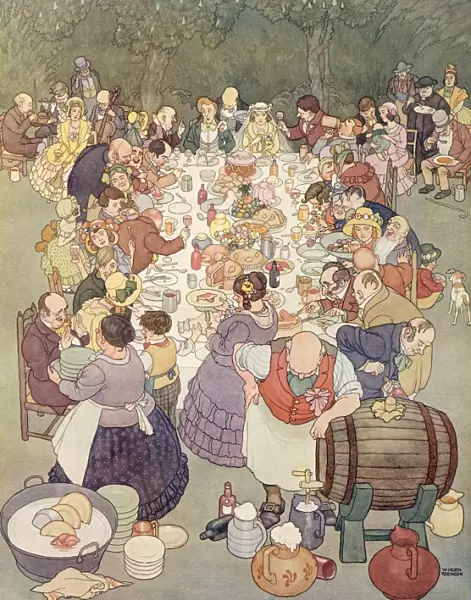 Wedding Feast by William Heath Robinson