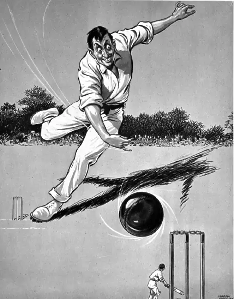 Cricket Cartoon, 1921