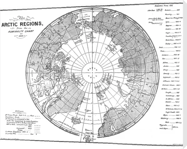 The Admiralty Chart of the Arctic Region, 1875