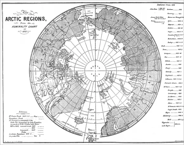 The Admiralty Chart of the Arctic Region, 1875