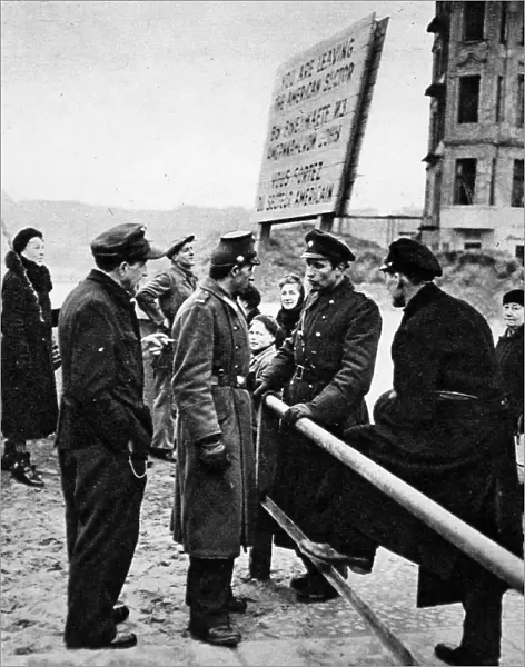 The East-West Frontier in Berlin, 1949