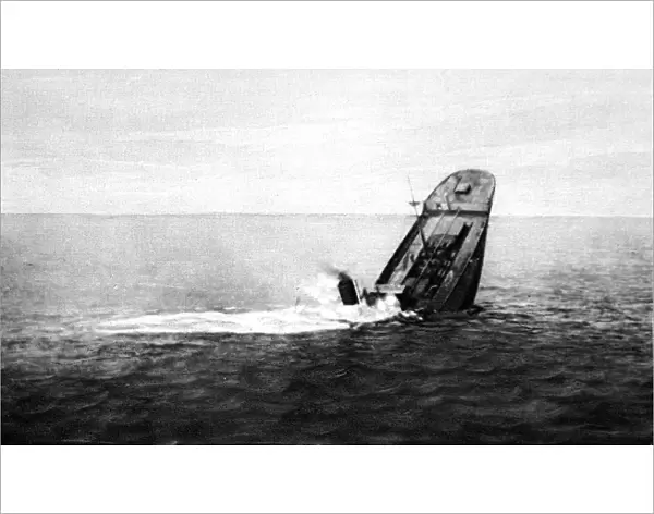 Sinking British Merchant Ship, 1916