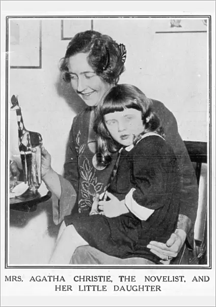 Agatha Christie and her daughter, 1926