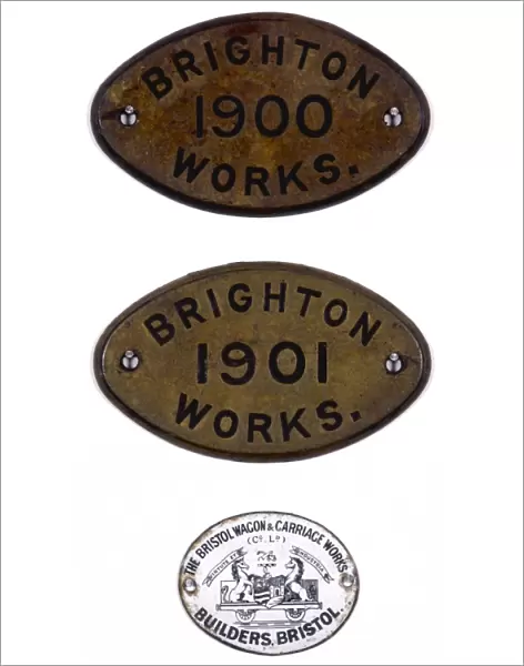 Brighton Works brass plates