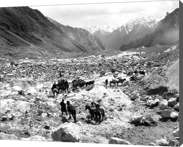Mountain travellers in Kashgar, western China