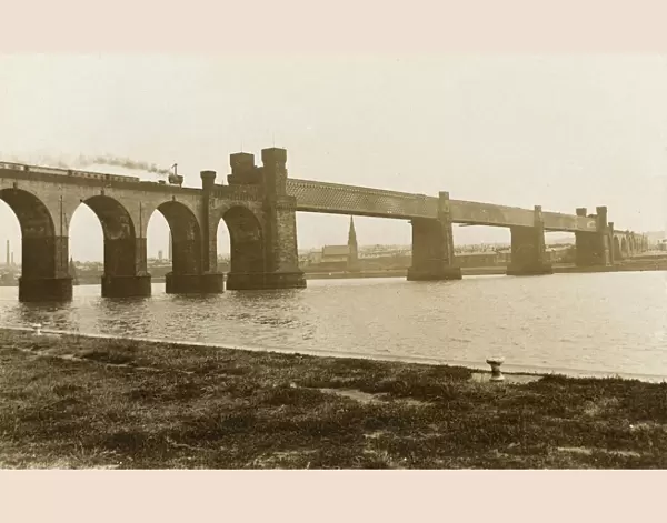 The Runcorn Railway Bridge over the Mersey