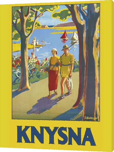 Poster advertising Knysna, South Africa