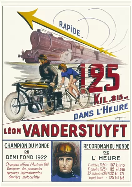 Poster celebrating Leon Vanderstuyft