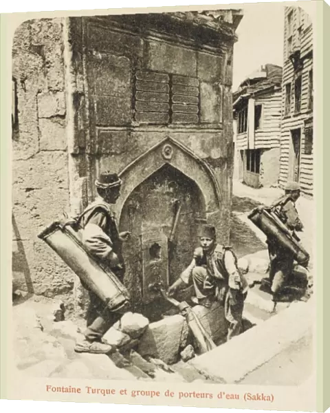 Turkish Fountain with Water Carriers