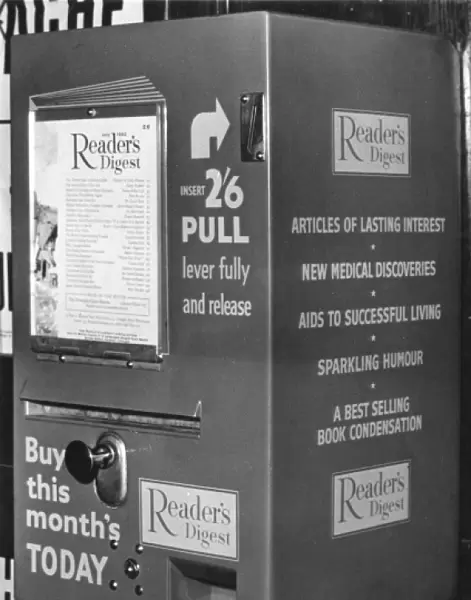 Readers Digest vending machine, Exeter station