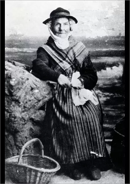 A cockle woman of Pembrokeshire, South Wales