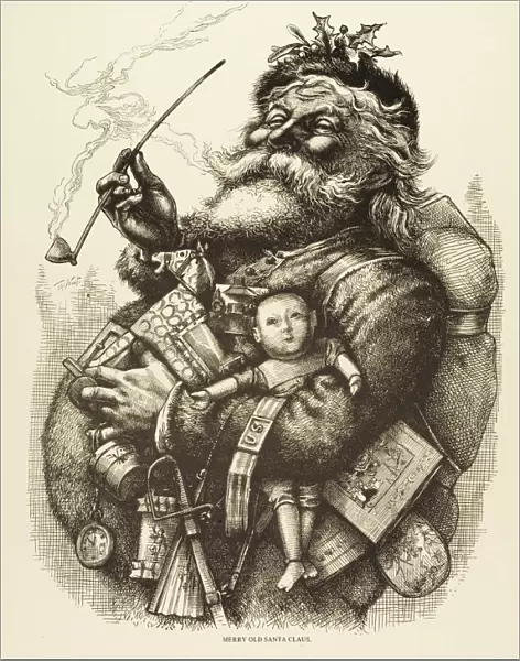 Father Christmas with presents