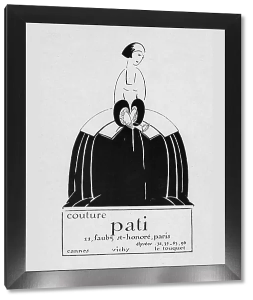 Advert for Couture Pati, 1926, Paris