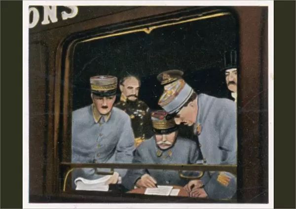 Foch accepts German surrender