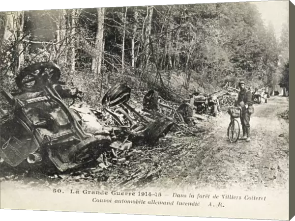1914  /  German Convoy Burnt