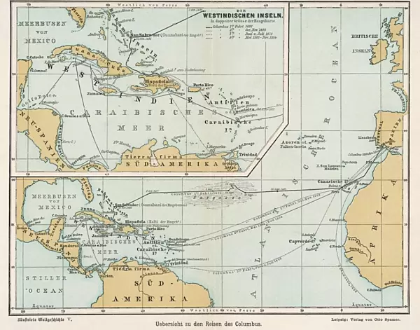 Columbus  /  Voyage Map