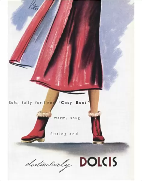 Advert for Dolcis winter boots