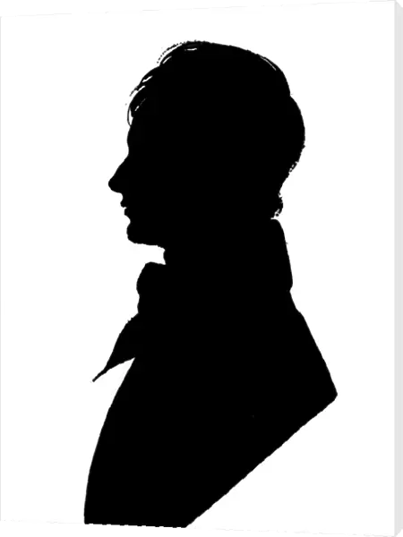 Silhouette portrait of Shelley