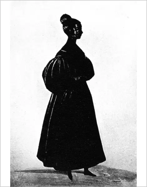 Silhouette of Queen Victoria