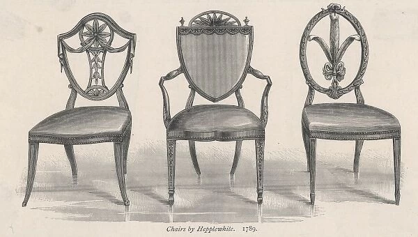 3 Chairs Hepplewhite