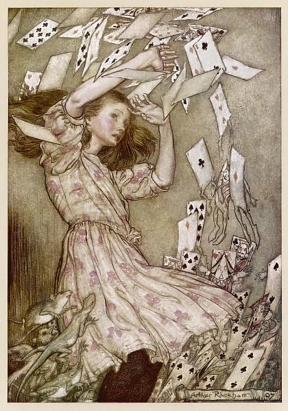 Alice: cards Fly Up