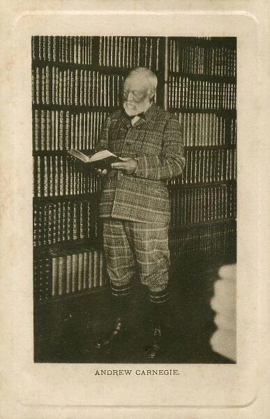 Andrew Carnegie reading