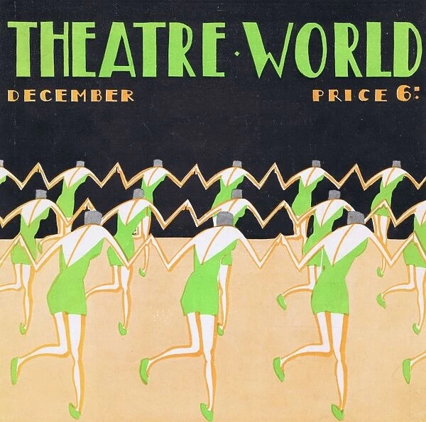 Art deco cover for Theatre World, December 1926