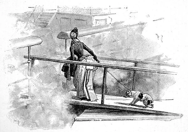 Boarding a P&O Steamer, 1890
