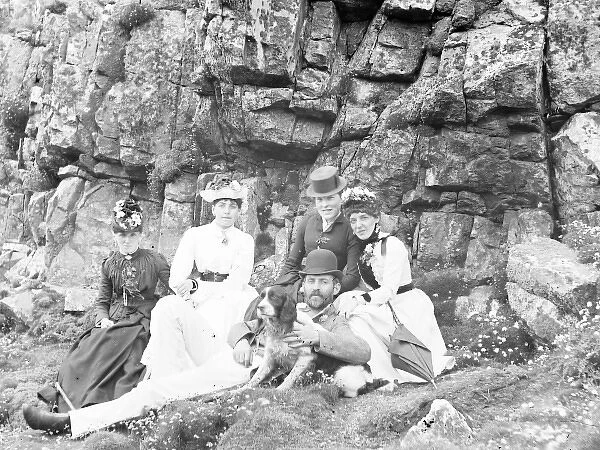 Edwardian group at the seaside