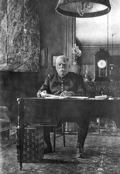 General Joffre at his desk, WW1