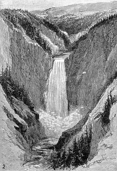 The Grand Falls, Yellowstone Canyon, 1883