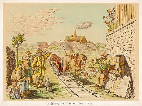 Horse-Drawn German Rail