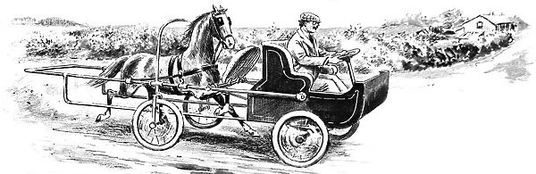Horse-powered Four Wheel Vehicle, 1921