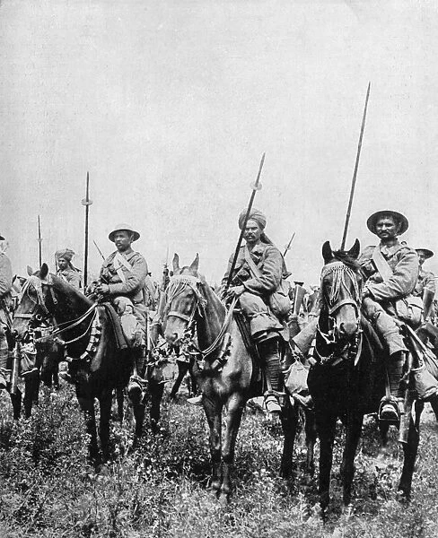 The Indian cavalry in action in France