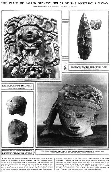 Lubaantun archaeology - mysterious Maya relics, 1924