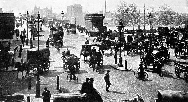 The North End of the Old Blackfriars Bridge, London, c. 1900