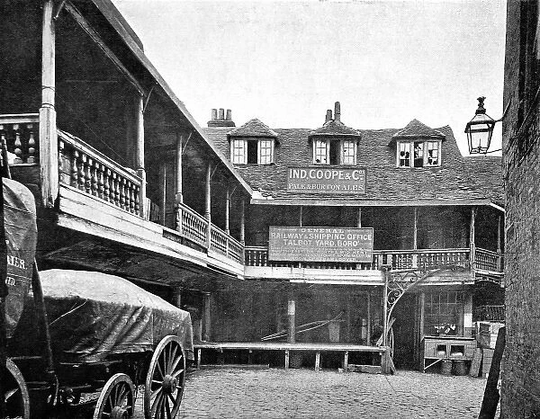 The Old Tabard Inn, Southwark, London, 1895