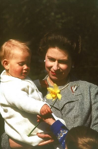 Queen Elizabeth II and Prince Edward, 1965