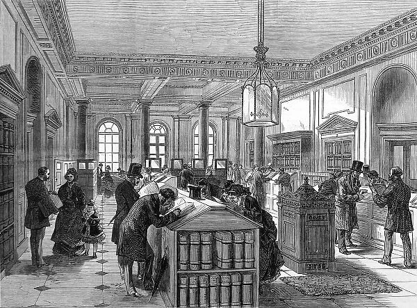 The Registry of Wills, Somerset House, London, 1875