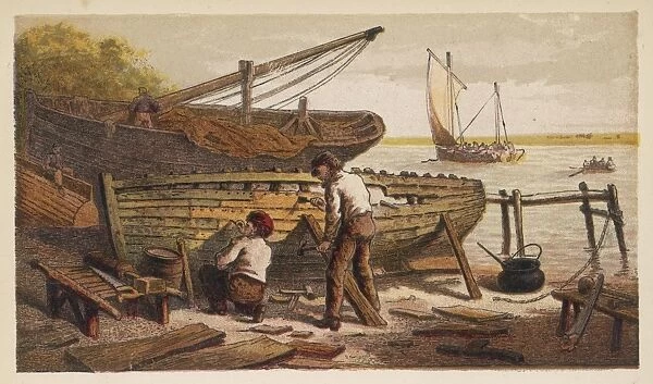 Repairing Fishing Boat
