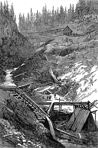 Stouts Gulch, Williams Creek, British Columbia, 1882