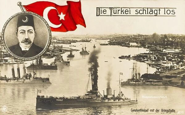 Sultan Mehmed V Reshad of Turkey & Turkish Fleet