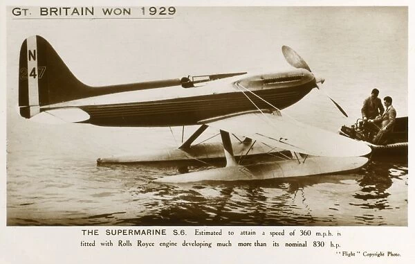 Supermarine S6 - Schneider Trophy 1929