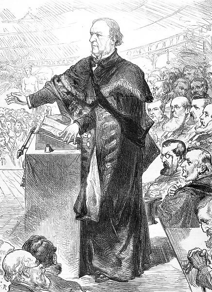 W. E. Gladstone addressing the University of Glasgow, 1879